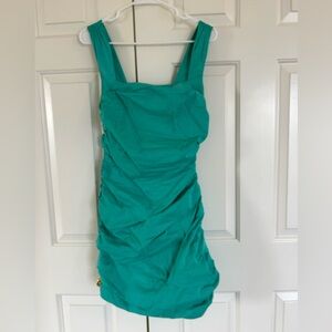 Mint green cocktail dress